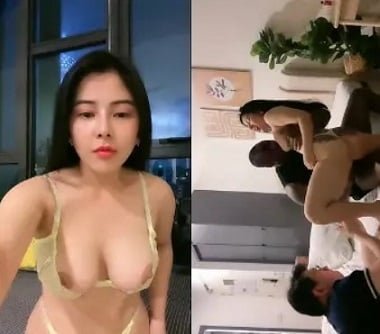 อูเย่นแอบมีเพศสัมพันธ์กับแฟนของเธอในขณะที่พ่อแม่ของเธอไม่อยู่บ้าน
