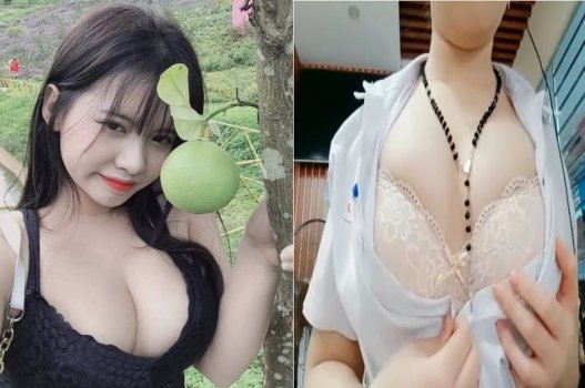 Nguyen Thi Tuyet Giang กอดแฟนของเธอไว้บนเตียง